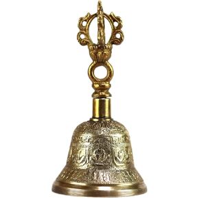 Tibetan Hand Bell 4, 5 & 6 inches for Meditation & Prayer Dorje Vajra (5 inches) in Kuwait