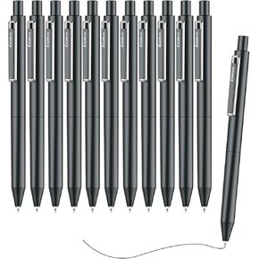 Comix Gel pens,10 Pack,Dual Ball Nib,Fine Point 0.5 mm,Black Quick Dry Ink, Low Center of Gravity Counterweight Signing Pen,Ideal for Smooth Writing