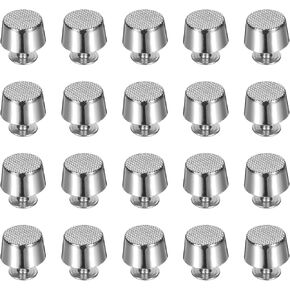uxcell 20 Pcs Screw Back Rivets Thread Surface 10mm Feet Flat Head Metal Studs Handbag Purse Stud Buckle Button Cap Rivets for DIY Leather Craft Clothes Belt Bags, Black