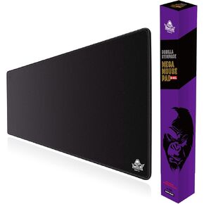 4XL Huge Mouse Pads Oversized Giant Mouse Pad (60''x30''x0.12'') - XXXXL Extended Mousepad Full Desk Mat Suitable for Gamers - Black