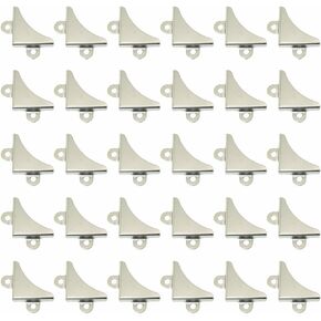 30PCS Mirror Picture Triangle Corner Fixing Bracket 30.3x5.5mm Iron Replacement Fitting for Bags Wooden Boxes Picture Frame Protective Corner