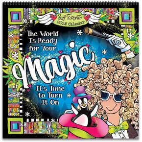 Blue Mountain Arts 2025 Hanging Wall Calendar (The World Is Ready for Your Magic) by Suzy Toronto Is a Fun, Inspiring Gift for Her—12 Months, 12 x 12 inches