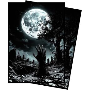 Moonlit Zombie MTG Card Sleeves - 100 Count Standard Size TCG Sleeves - Compatible with Magic The Gathering, Lorcana - Double Sleeving - Original Art Design, Premium Protection