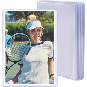 4 x 6 Inches Photo Sleeves Rigid Cards Sleeve Protectors Waterproof, Non-Tear Clear Sheet Protectors for Sports Cards, Photos & Trading Cards(20 Pack)
