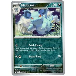 Pokemon - Nidorina 030/165 - Pokemon 151 - Reverse Foil - Single Card