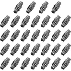uxcell 32 Pcs Magnetic Clasps, 3mm /0.12 Inch Leather Cord End Caps Magnetic Bracelet Clasps and Closures for Jewelry Making DIY Bracelet Closures, Black
