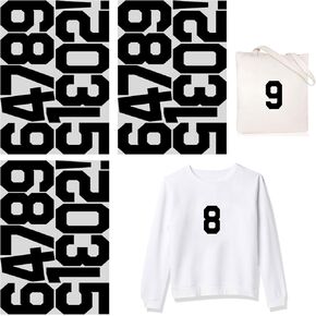 4 Inch Iron On Heat Transfer Letters Alphabets Fabric Vinyl DIY for Sport Jerseys T Shirts Clothes Slogan Printing Crafts Decoration (White)