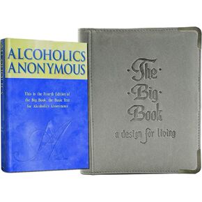 Alcoholics Anonymous Big Book Hardcover Edition with Durable Book Covers – Available in Black, Gray, Pink, and Green Options (Pink, One Size)