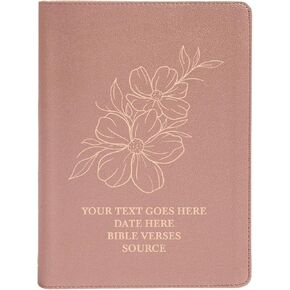 Personalized CSB She Reads Truth Community Study Bible Faux Leather Medium Print Size | Custom with Full Cover Garden Design and Name | Gift for Christian & Religious Celebrations | Rose Gold
