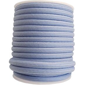 1/4 Inch Polyester Cord 24 Yards 12 Colors Lightweight Rope for Craft (2713 Mixed Color)