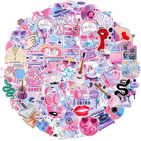75Pcs Popular Music Stickers: Singer Vinyl Decals for Kids, Laptops, Skateboards, Guitars, Phones