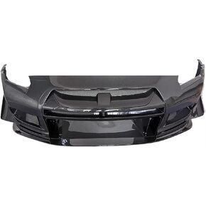 Spoiler Separator, Top Racing Style Carbon Fiber Car Front Bumper Compatible with Nissan GTR R35 2008-2016