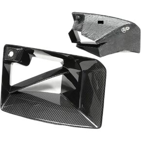 Spoiler Separator, Car Front Bumper Air Vent Trims Compatible with BMW G87 M2 Base Coupe 2-Door 2023 Racing Air Vents Fins Fog Lamp Cover Dry Carbon