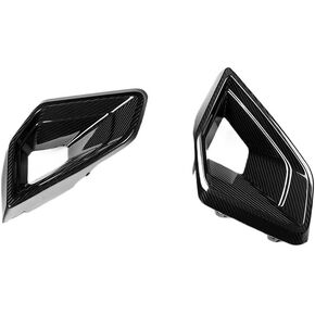 Spoiler Separator, Compatible with BMW X5 G05LCI 2024 X5 G05 LCI Front Air Intake Replacement OEM Style Carbon Fiber Air Intake Vents Cover Trim
