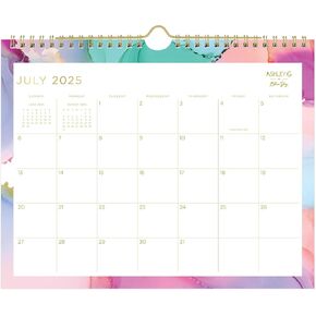 Blue Sky 2025 2026 Day Designer Monthly Wall Calendar, 8 3/4" x 11", Multicolor Smoke, July 2025 To June 2026, 150160