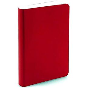 Miquelrius Soft Bound Journal, Medium, 6" x 8", 200 sheets / 400 pages, College Ruled, Premium Paper (Red)