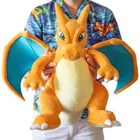 Pokemon 24" Jumbo Charizard Large Plush - Officially Licensed - Charmander Evolution Figure - Authentic Giant Stuffed Animal Toy - Gift for Kids, Boys, Girls - 2+
