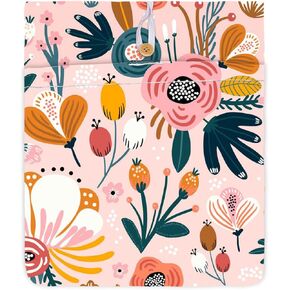 NICENEEDED Book Cover with Button, Printed Book Protector, Book Sleeve for Book Lovers Waterproof Book Pouch Multifunctional Book Storage Bag for Paperbacks Hardcovers(10.6 x 8.7 Inch)