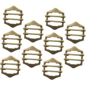 10pcs Metal Sun Buckle Adjustable Belt Vintage Women's Band Rings Roller Buckles Tee Shirt Clips Scarves Brass Vest Belt Buckles Adjustable Geometry Buckles Brass Buttons Bag