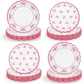 50pcs لوحات زخارف عيد ميلاد الوردي القوس ، 7 بوصات و 9 بوصات اللوحات الفتيات فقط تريد أن تكون زخارف عيد ميلاد واحدة ل 25 ضيفا