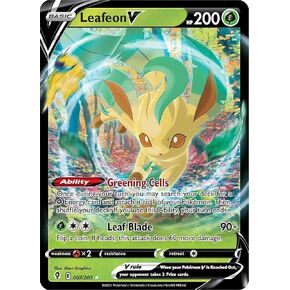 Leafeon V - 007/203 - Ultra Rare - Sword & Shield - Evolving Skies