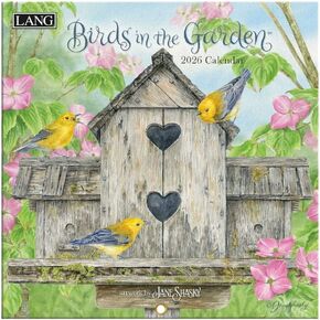 Lang, Birds In The Garden 2026 Mini Wall Calendar, 7'' X 7'', 12-Month Calendar with Stapled Binding