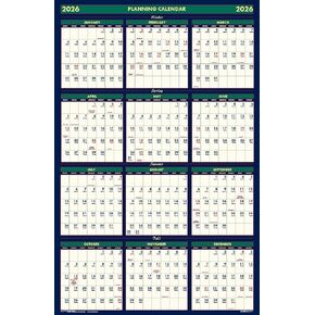 House of Doolittle 2025-2026 Four Seasons Wall Calendar, Reversible, 24 x 37 Inches, July - June and January - December (HOD390-26)