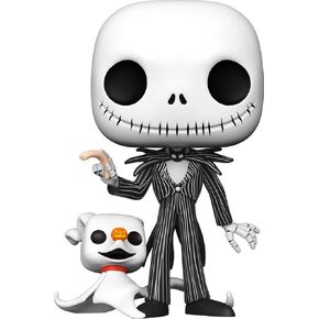 Funko Pop! Disney: The Nightmare Before Christmas - 10 Inch Jack Skellington with Zero