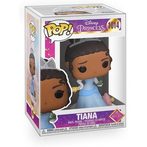 POP Ultimate Princess - Tiana الأميرة وشخصية الفينيل الضفدع المدرجة مع واقي الصناديق متوافق مع Funko