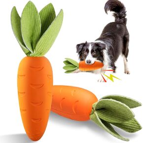 Dog Toys for Aggressive Chewers, Interactive Squeaky Indestructible Dog Toys to Keep Them Busy, Reduce Boredom, Natural Rubber Chew Toys for Large Medium Breed, Puppy Tough Teething Toothbrush