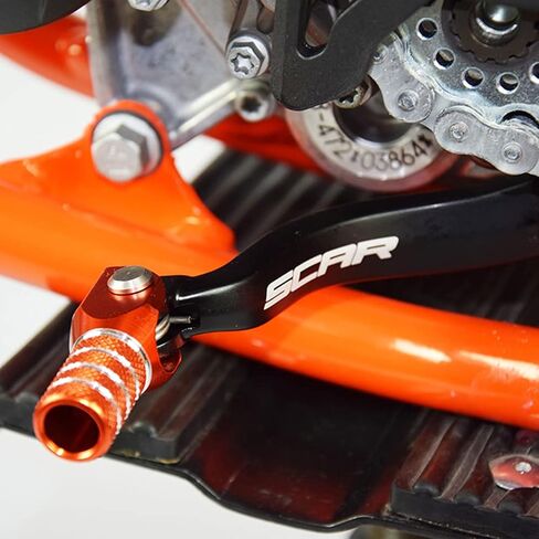 Folding Gear Shift Lever Shifter Pedal Forged Compatible with KTM SX EXC XC XCW XCF 125SX 150SX 200SX 125 150 200 250 350 90-15 - Orange in Saudi Arabia