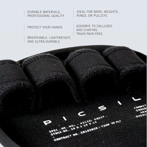 PICSIL Fitness Grips Pads, The Alternative to Gym Gloves, Lifting Pads for Weightlifting, Cross Fitness, Calisthenics, Powerlifting, Gymnastics, for Men and Women in Kuwait