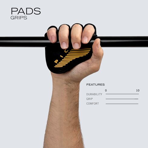 PICSIL Fitness Grips Pads, The Alternative to Gym Gloves, Lifting Pads for Weightlifting, Cross Fitness, Calisthenics, Powerlifting, Gymnastics, for Men and Women in Kuwait