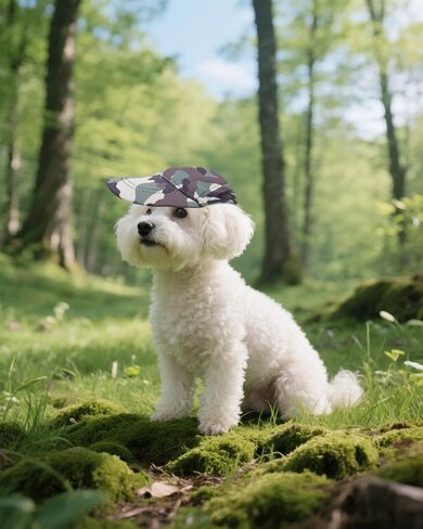Pet Show Dog Baseball Cap Camouflage Dog Fors for Dogs Barge Bet Sun Hats مع ثقوب الأذن القابلة للتعديل in Kuwait