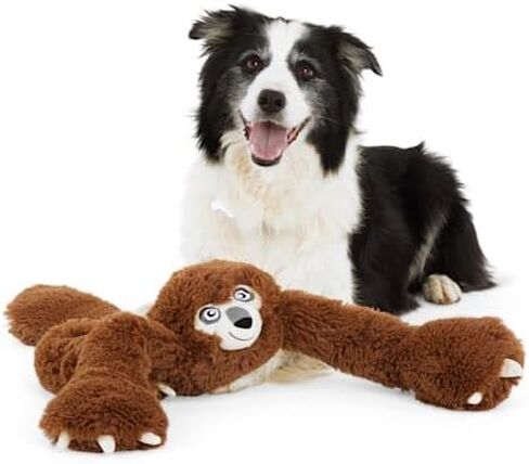 Leaps & Bounds Brown Long-Limb Sloth Dog Toy in Kuwait