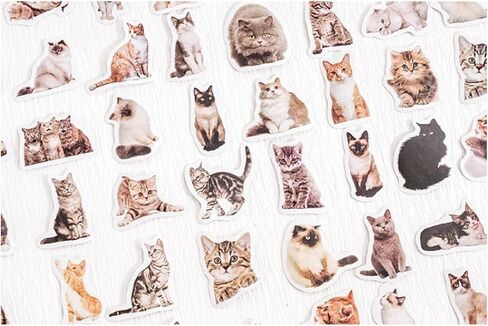 90 جهاز كمبيوتر صغير ملصقات CAT CAT SMAHE للمذكرات ، المخطط ، سجل القصاصات ، الألبوم ، دفتر ملاحظات ، مجلة (قطة أسود) in Kuwait