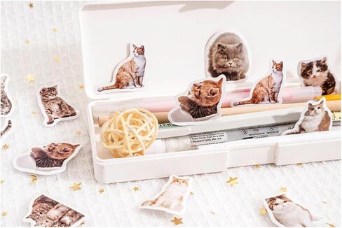 90 جهاز كمبيوتر صغير ملصقات CAT CAT SMAHE للمذكرات ، المخطط ، سجل القصاصات ، الألبوم ، دفتر ملاحظات ، مجلة (قطة أسود) in Kuwait