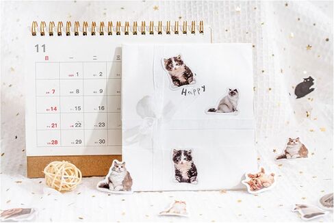 90 جهاز كمبيوتر صغير ملصقات CAT CAT SMAHE للمذكرات ، المخطط ، سجل القصاصات ، الألبوم ، دفتر ملاحظات ، مجلة (قطة أسود) in Kuwait