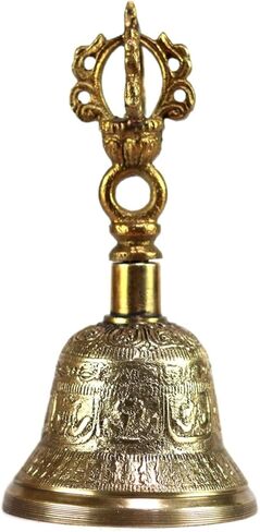 Tibetan Hand Bell 4, 5 & 6 inches for Meditation & Prayer Dorje Vajra (5 inches) in Kuwait