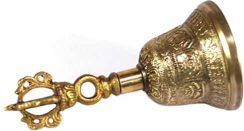 Tibetan Hand Bell 4, 5 & 6 inches for Meditation & Prayer Dorje Vajra (5 inches) in Kuwait
