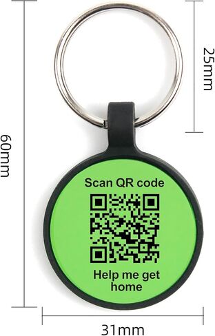 علامة QR رمز الكلب الكلب العلامات المحفورة للحيوانات الأليفة الشخصية Silent Silicone اسم الكلب علامة مع أي اسم لجرو كيتي الحيوانات الأليفة ملف التعريف على الإنترنت إرسال بريد إلكتروني إلى البريد الإلكتروني عند المسح (الجولة الوردية) in Kuwait