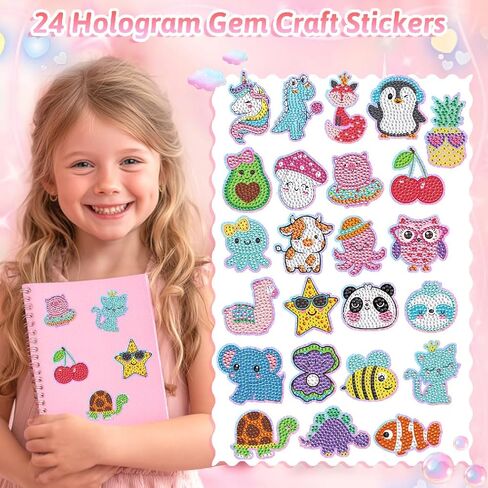 مجموعة أدوات الحرف اليدوية من أووينكسي للفتيات من عمر 6 إلى 8 سنوات و8 إلى 12 عامًا، ومجموعات الفنون والحرف اليدوية لسلاسل المفاتيح للأطفال، أكثر من 5000 جوهرة مع 28 تصميمًا (ملون-1) in Kuwait