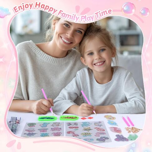 مجموعة أدوات الحرف اليدوية من أووينكسي للفتيات من عمر 6 إلى 8 سنوات و8 إلى 12 عامًا، ومجموعات الفنون والحرف اليدوية لسلاسل المفاتيح للأطفال، أكثر من 5000 جوهرة مع 28 تصميمًا (ملون-1) in Kuwait