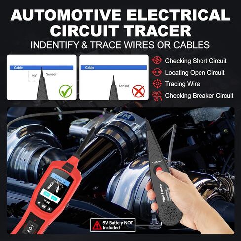 P60 Probe Tester, Automotive Circuit Test, with AC/DC Voltage Tester, LCD Screen Display, Electrical System Tool, Component Activation Diode Test Continuity Test, 6-24V Electric Light Test Pen in Kuwait