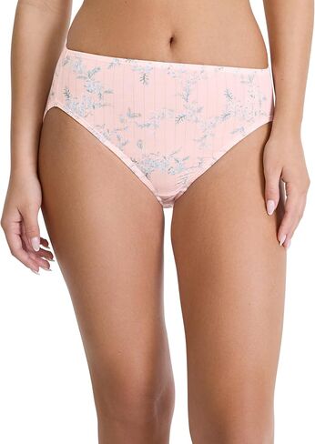 Jockey Women's Underwear Supersoft Breathe French Cut - 3 Pack, Frothy Pink/White/Egyptian Scroll, 10 in Saudi Arabia