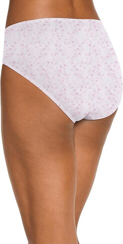Jockey Women's Underwear Supersoft Breathe French Cut - 3 Pack, Frothy Pink/White/Egyptian Scroll, 10 in Saudi Arabia