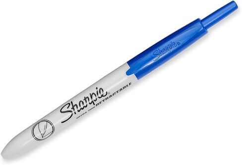 Sharpie Retractable Permanent Markers - Ultra Fine Marker Point Type - Blue - 12 Pk in Saudi Arabia