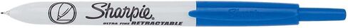 Sharpie Retractable Permanent Markers - Ultra Fine Marker Point Type - Blue - 12 Pk in Saudi Arabia