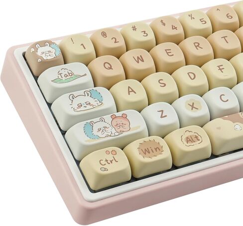 Sunzit PBT Key caps - MOA Keycaps, Cute Keycap, Chiikawa Momonga Keycap Set in Saudi Arabia