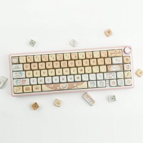 Sunzit PBT Key caps - MOA Keycaps, Cute Keycap, Chiikawa Momonga Keycap Set in Saudi Arabia